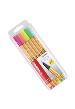 Caneta Stabilo Pen 68/06 Neon C/6